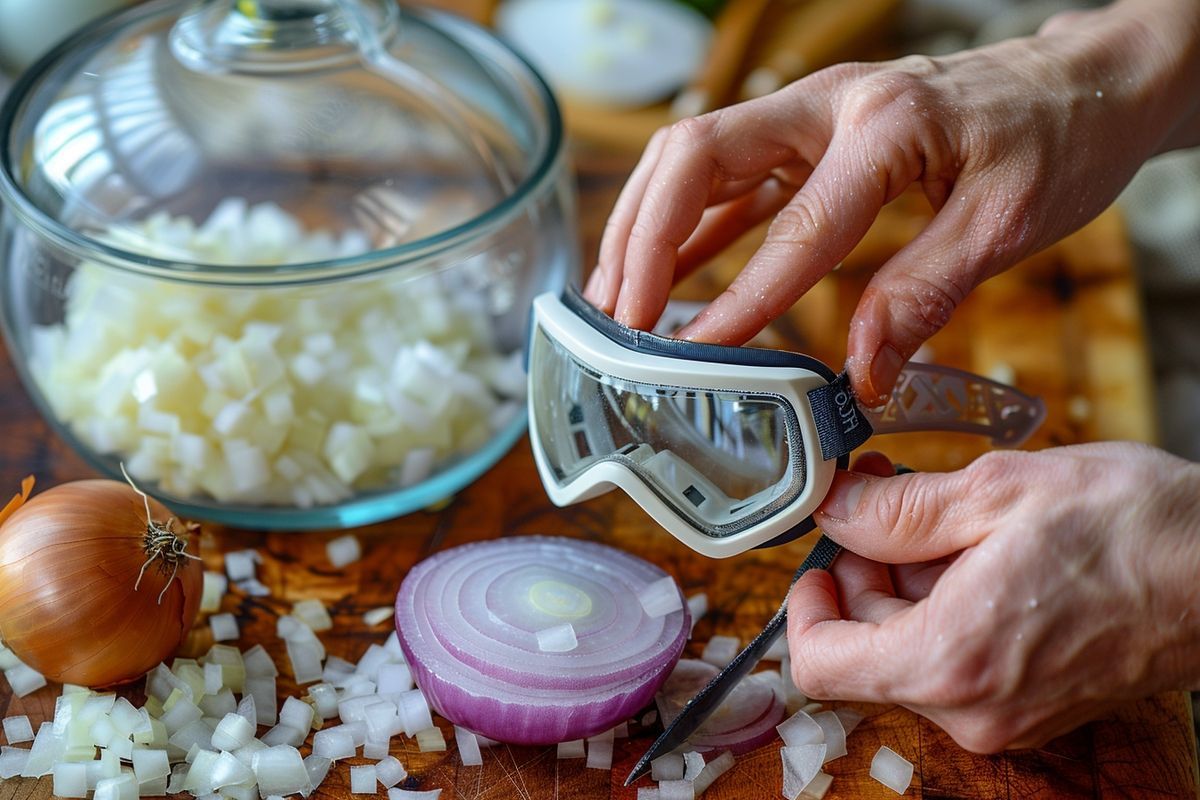 Ne pleurez plus en cuisinant des oignons : adoptez les lunettes de ski